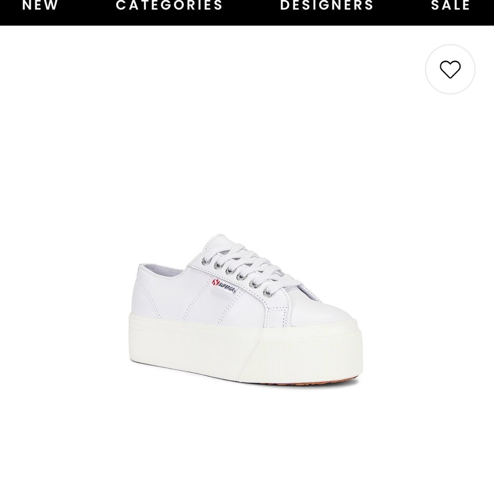 Superga White Platform Sneakers